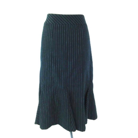 Apostrophe Skirt SZ 12 Petite Pinstripe Pleated - Picture 3 of 8